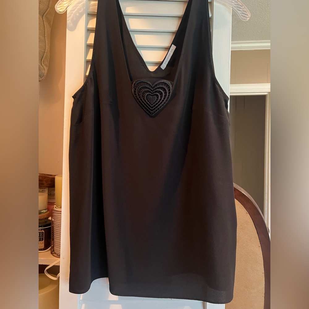 Christopher Kane Black Silk Tank EUC 8